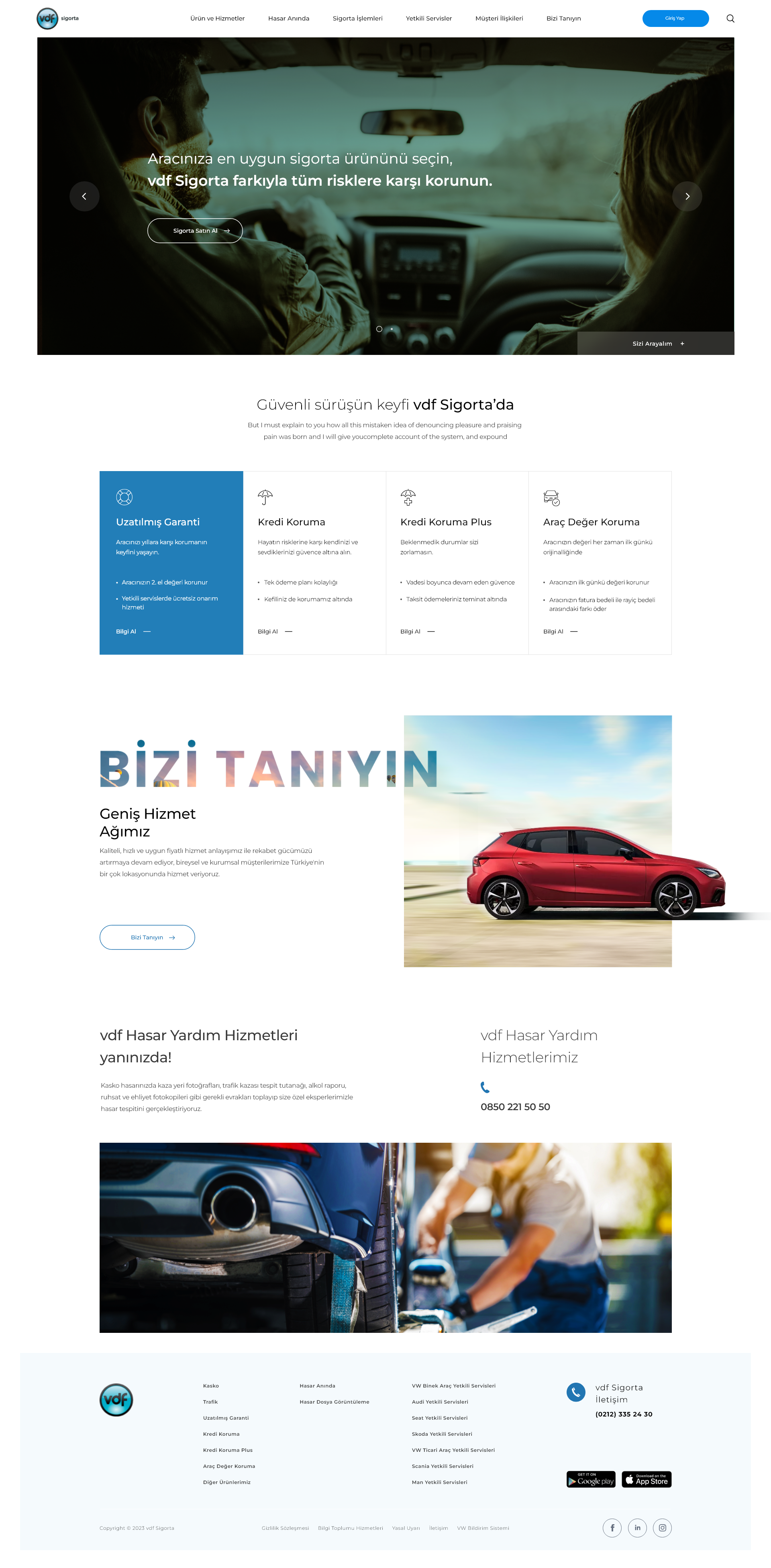 vdf Sigorta Web Sitesi