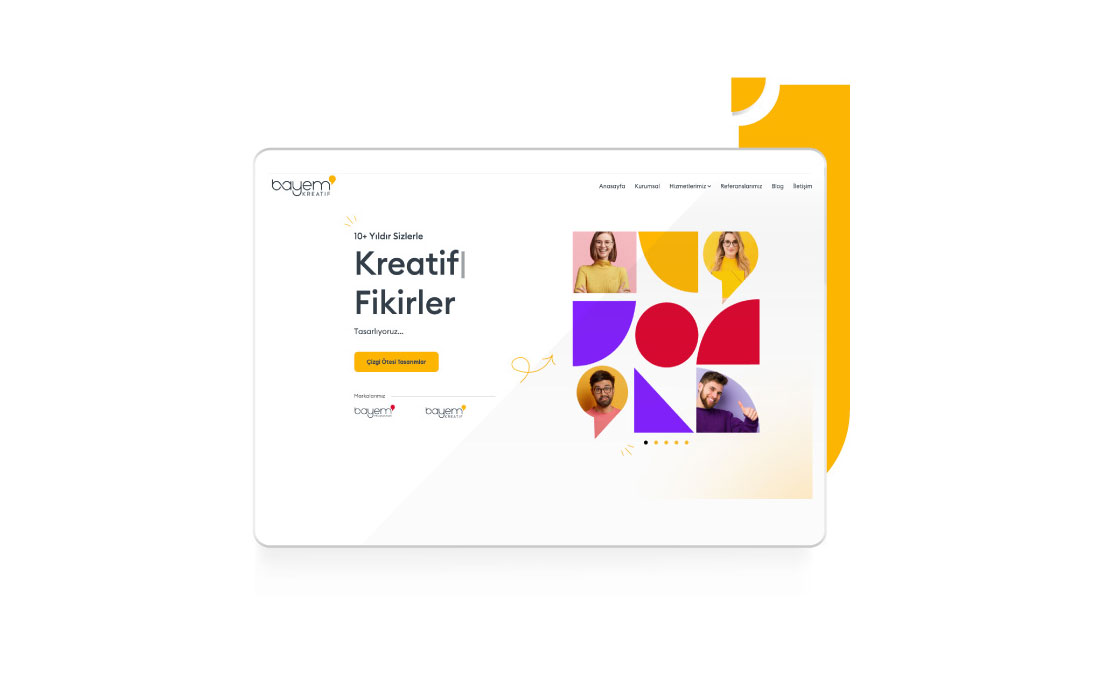 Bayem Kreatif web sitesi tasarımı