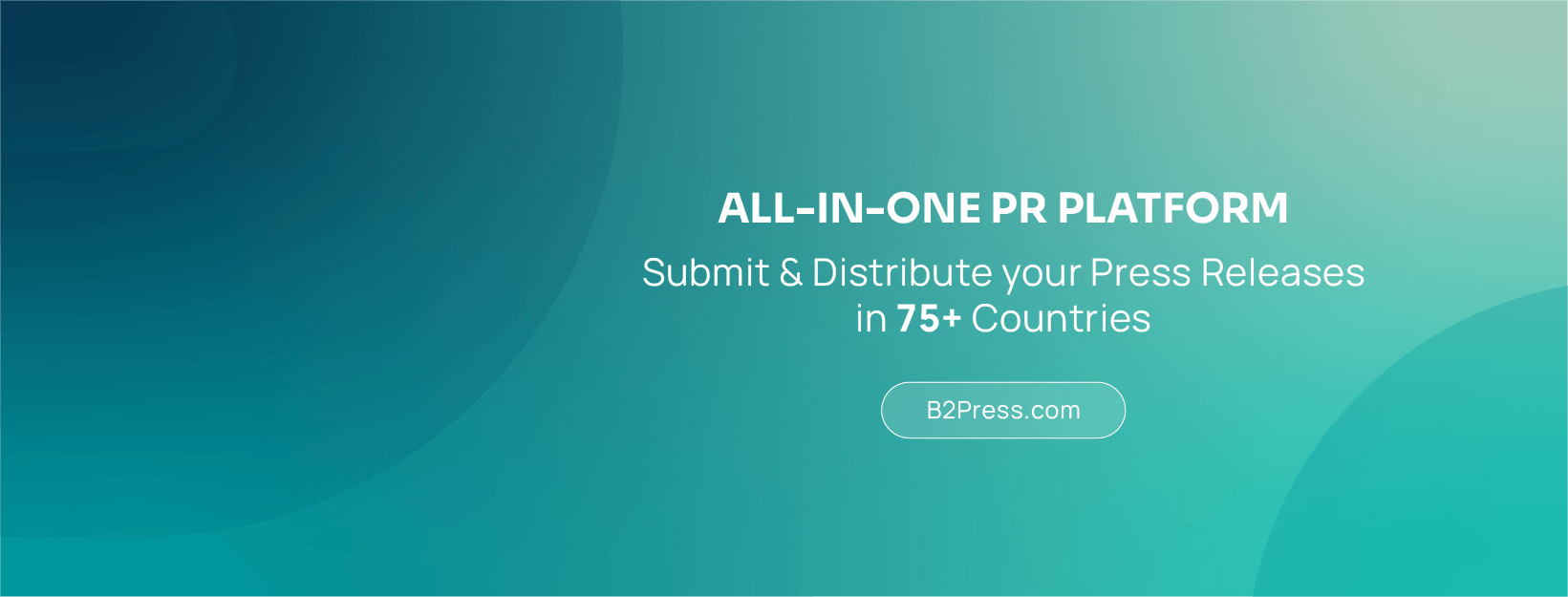 B2Press Online PR Platform banner image