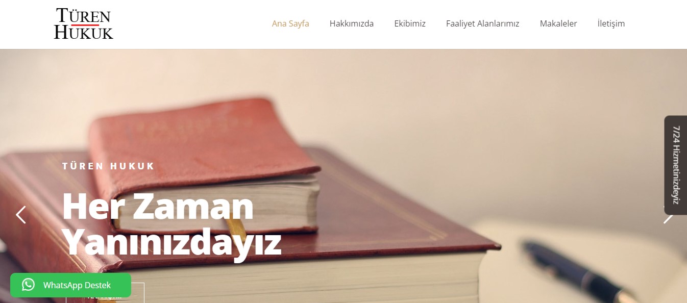 Hukuk Bürosu Web Sitesi Tasarımı