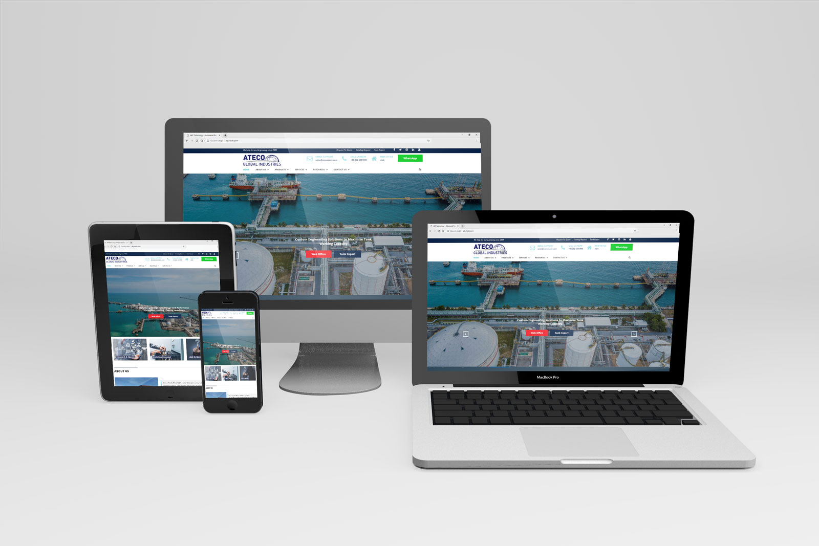 Ateco Global Web Sitesi Tasarımı