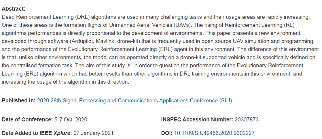 Sürü İHA'larının Koordinasyonu için Yapay Zeka