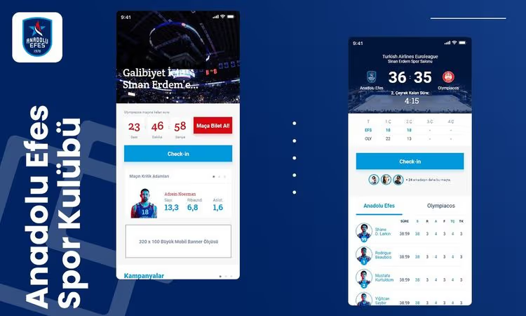 Anadolu Efes Spor Kulübü - Resmî Taraftar Etkileşim Uygulaması