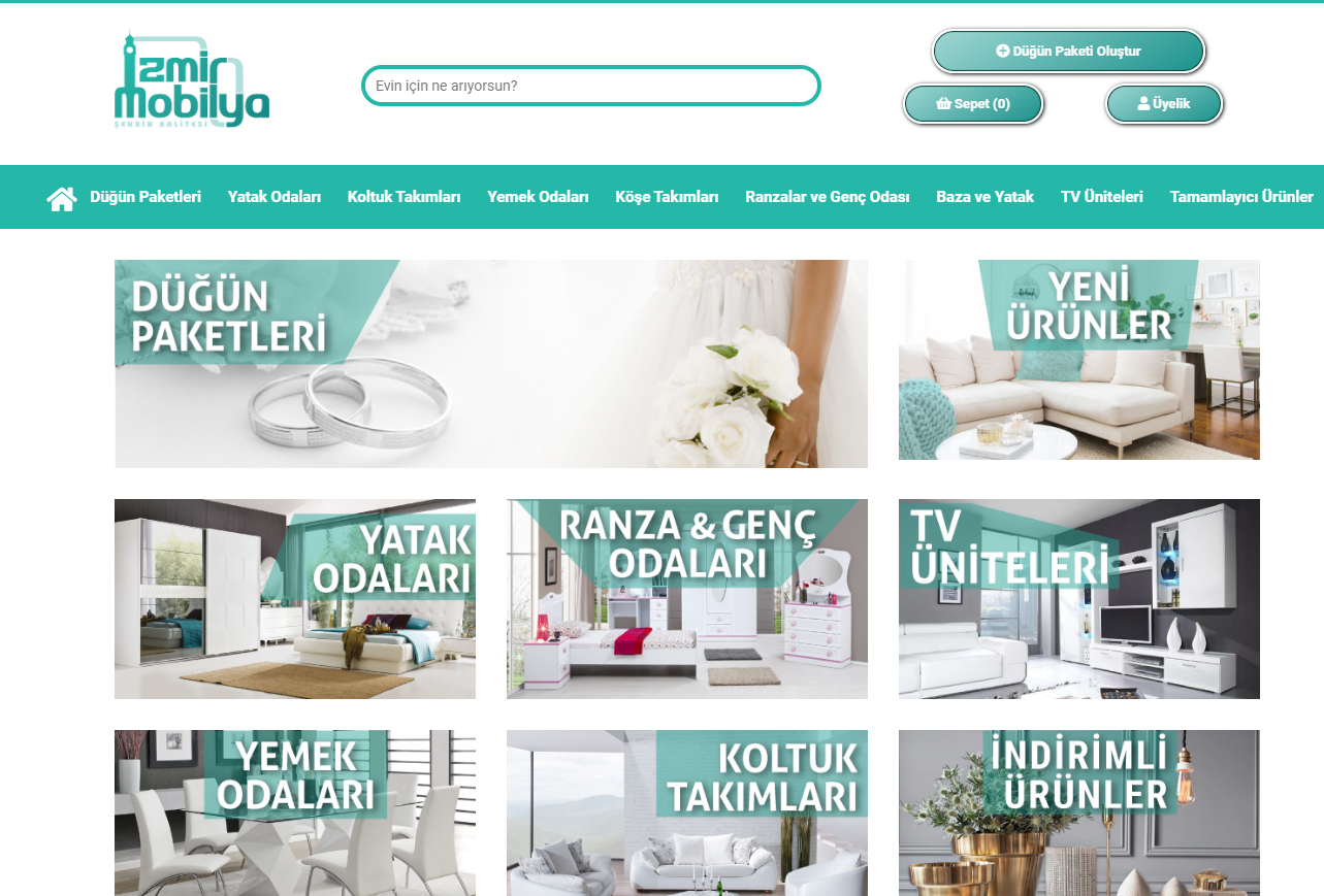 İzmir Mobilya Web Sitesi ve Dijital Pazarlama Çalışması