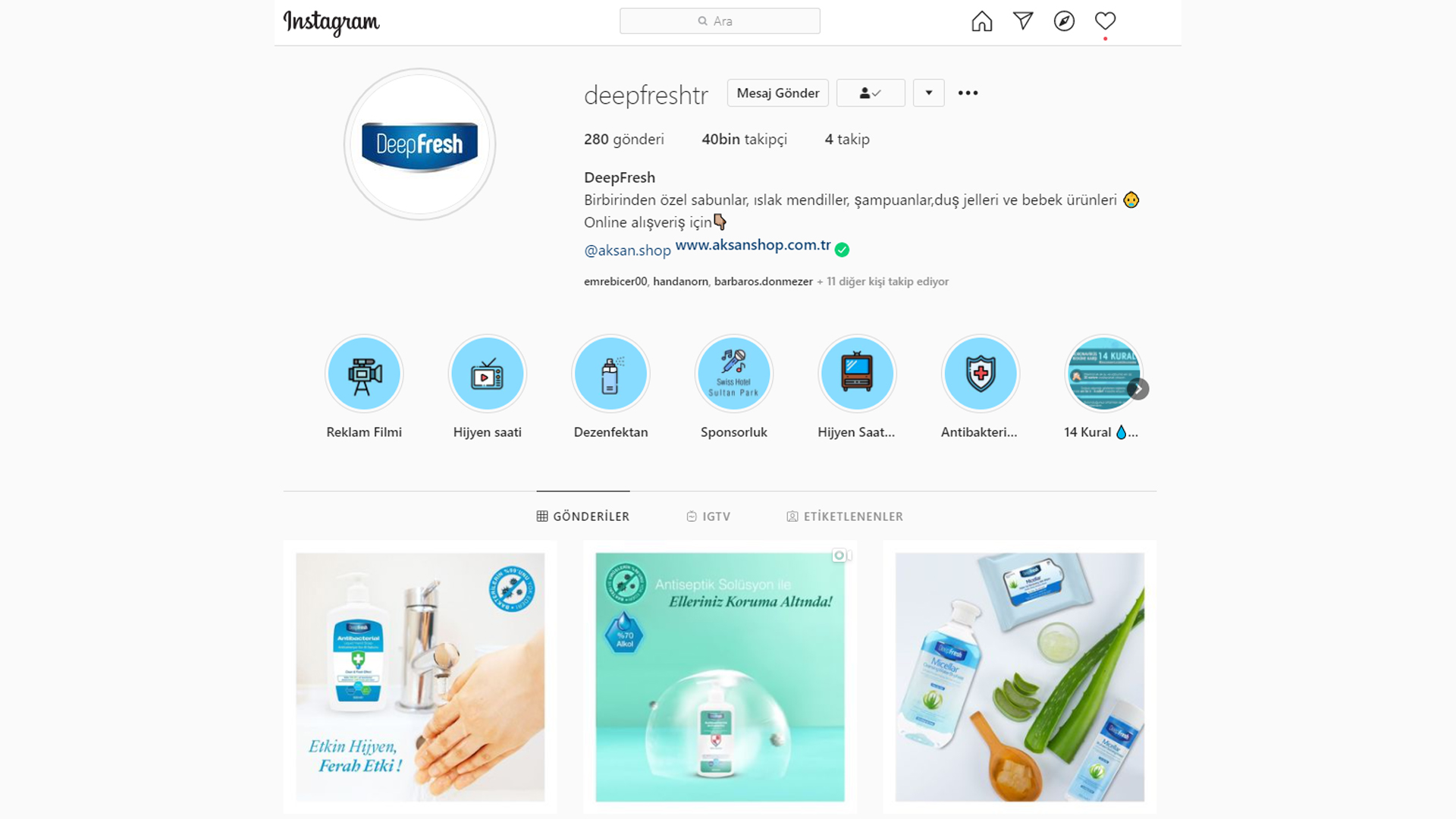 Sosyal medya hesaplarının yönetilmesi