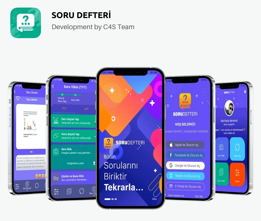 Eğitim l Sınava Hazırlık Uygulaması (IOS Uygulama + Android Uygulama + Market Süreçleri)