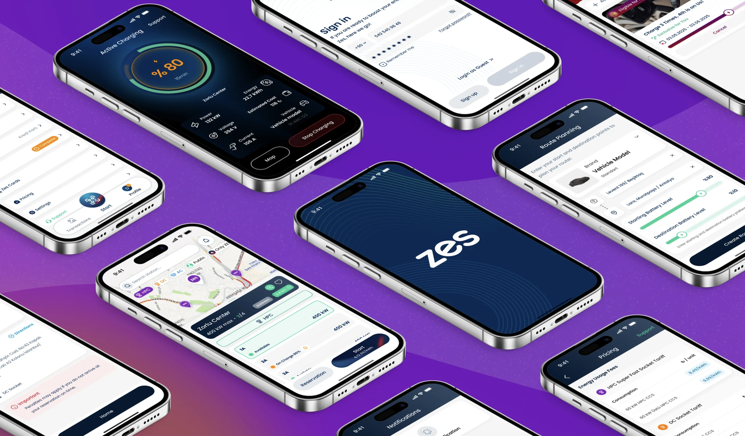 Zes Evc Mobile App - Ev Şarj Deneyimini Yeniden Tanımladık