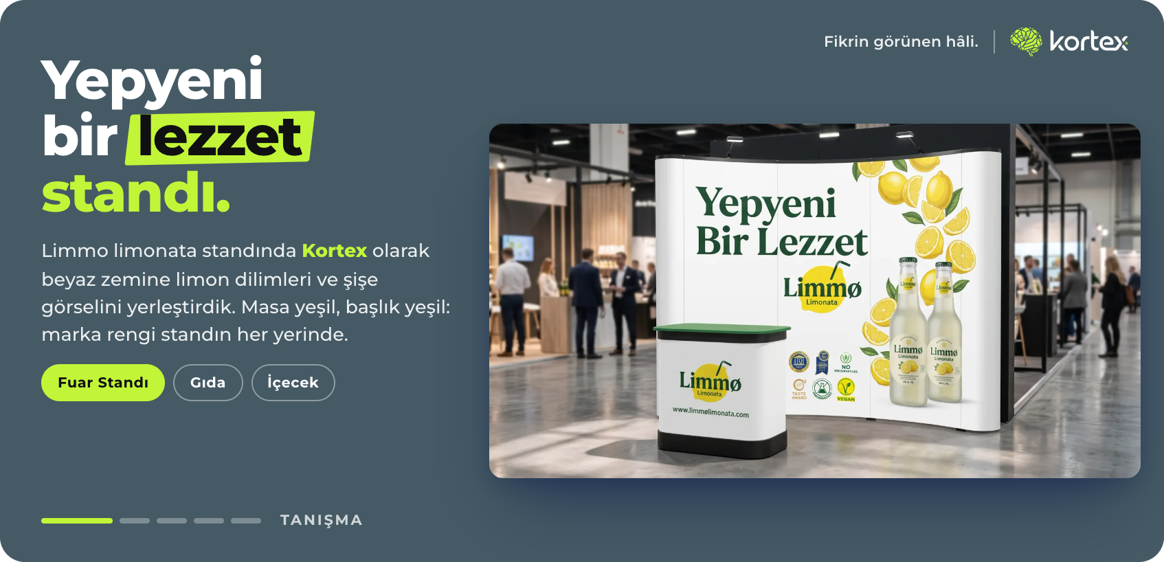 Fuar Standı Tasarımları | Gıda ve Tüketici Serisi