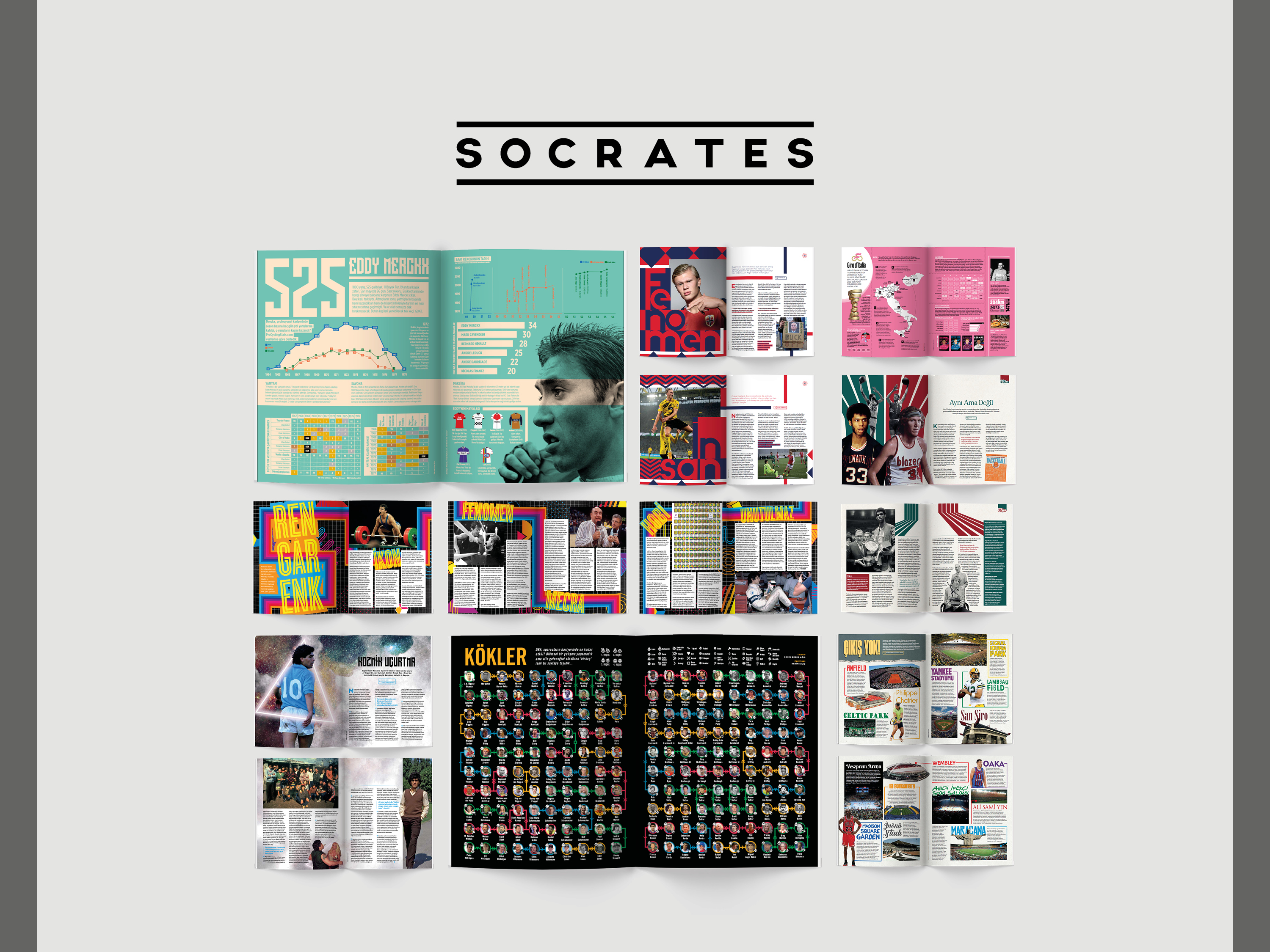 Socrates Dergi Sayfa Tasarımları