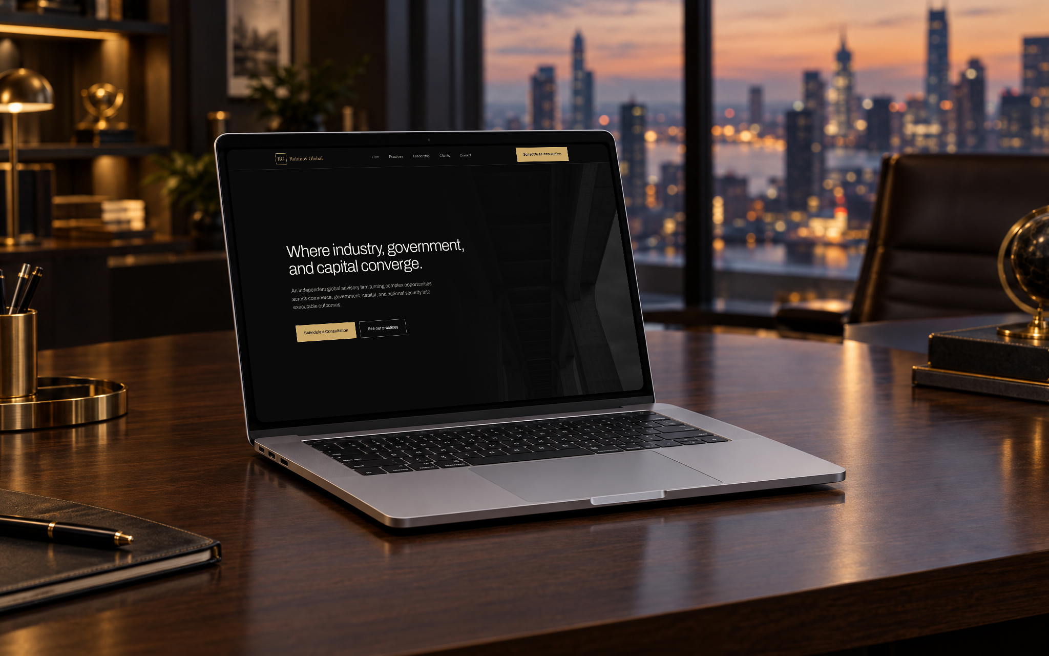 Rubinov Global Stratejik Danışmanlık Firması Web Sitesi ve Marka Yenileme