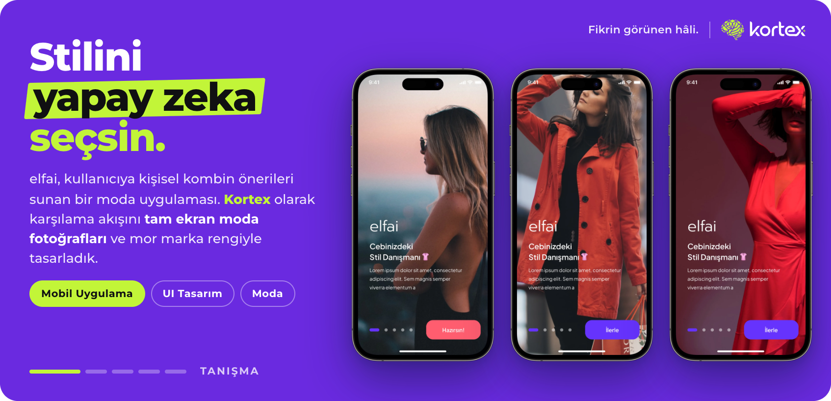 elfai | Yapay Zeka Destekli Moda Stil Danışmanı Mobil Uygulaması Tasarımı