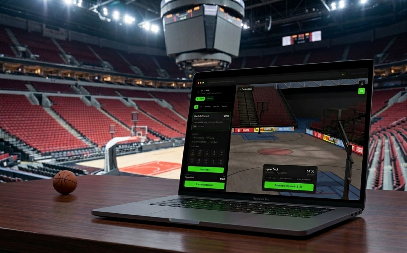 Basketbol Arenası | 3D/VR İnteraktif Biletleme Platformu