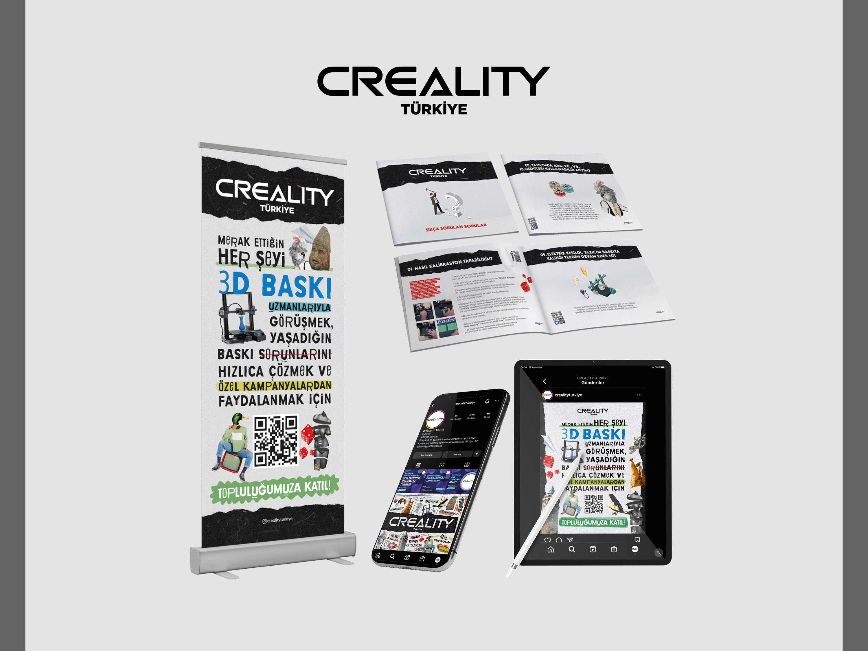 Creality Türkiye Grafik Tasarım Çalışmaları