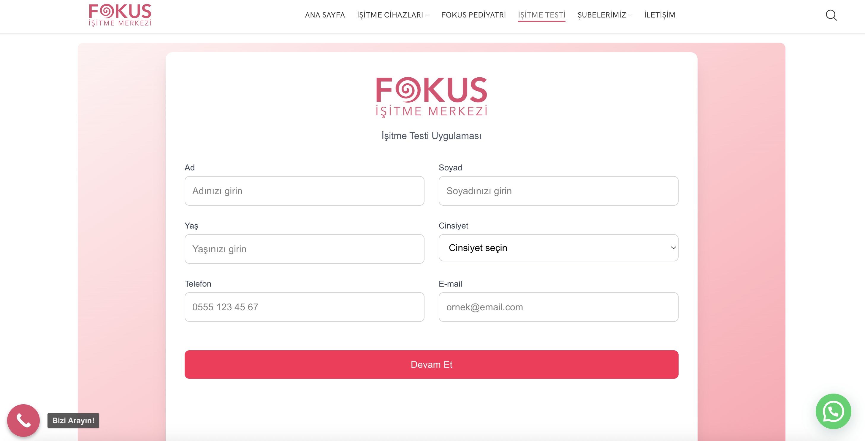 Fokus İşitme Testi