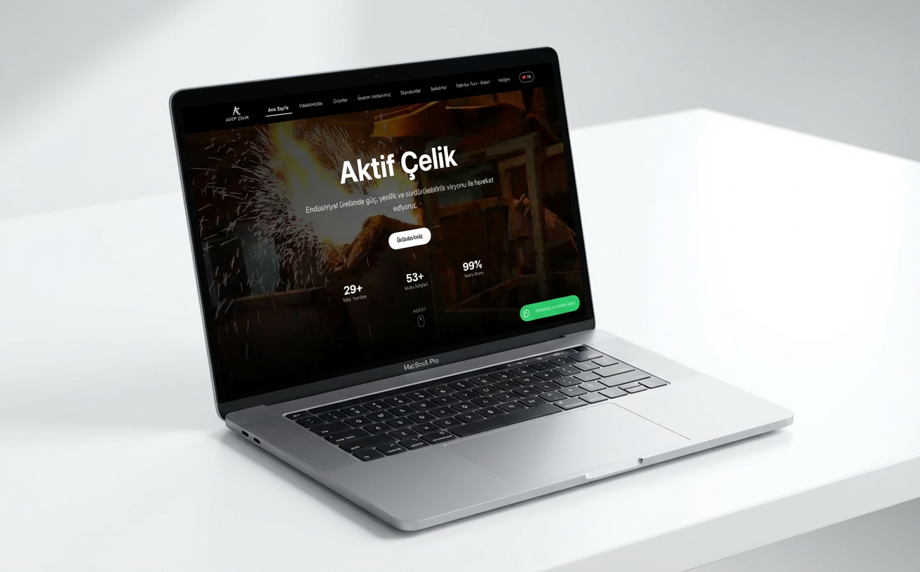 Aktif Çelik — Endüstriyel Kurumsal Web Sitesi
