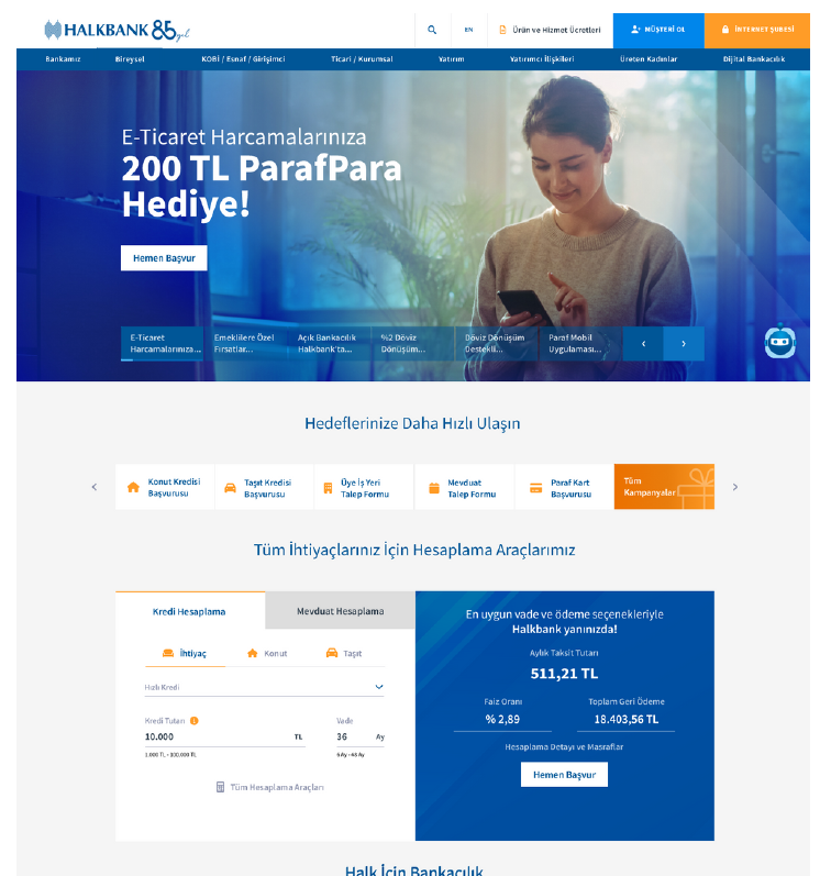 Halkbank Kurumsal Web Sitesi