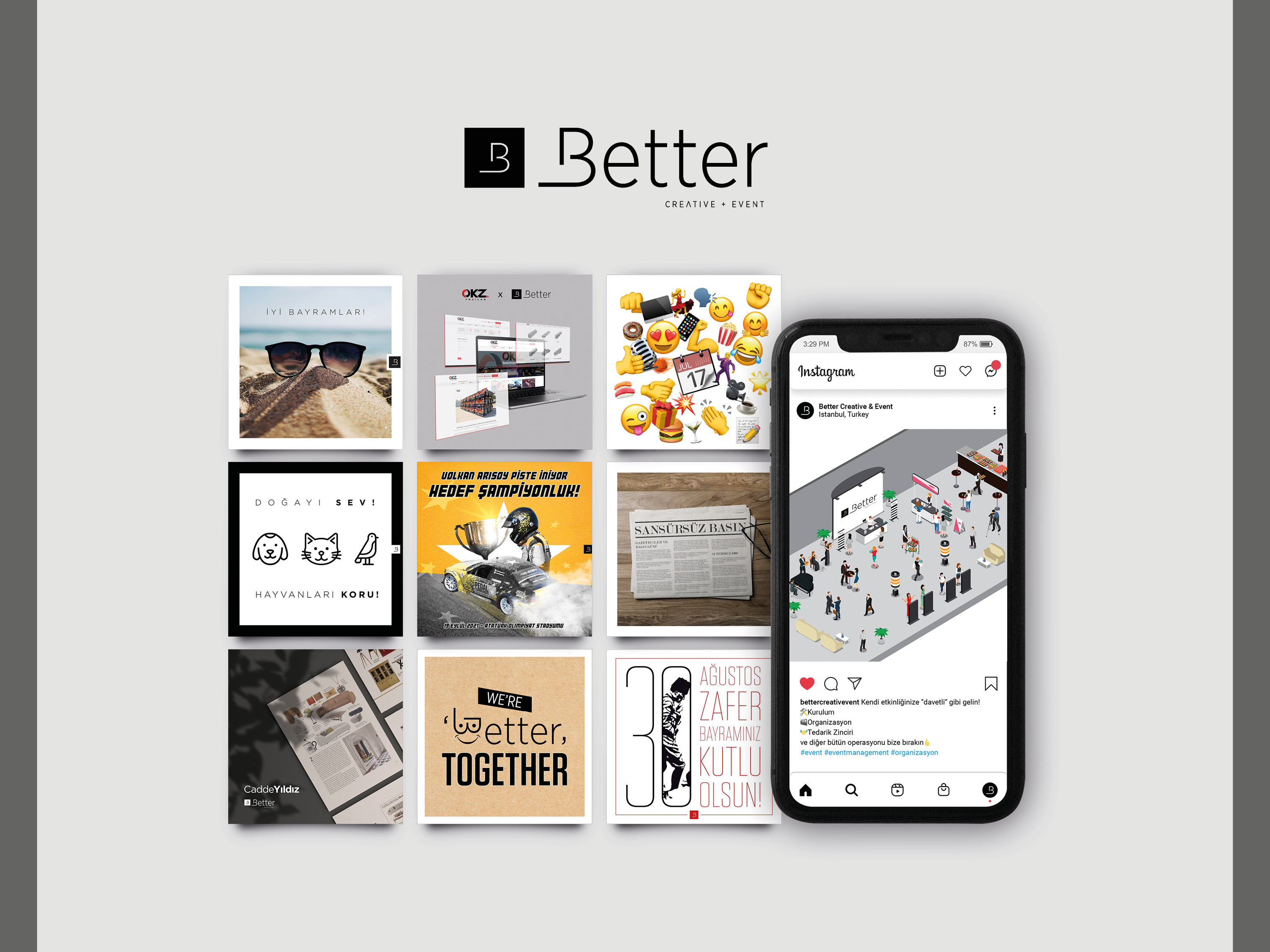 Better Creative & Event Sosyal Medya Tasarımları