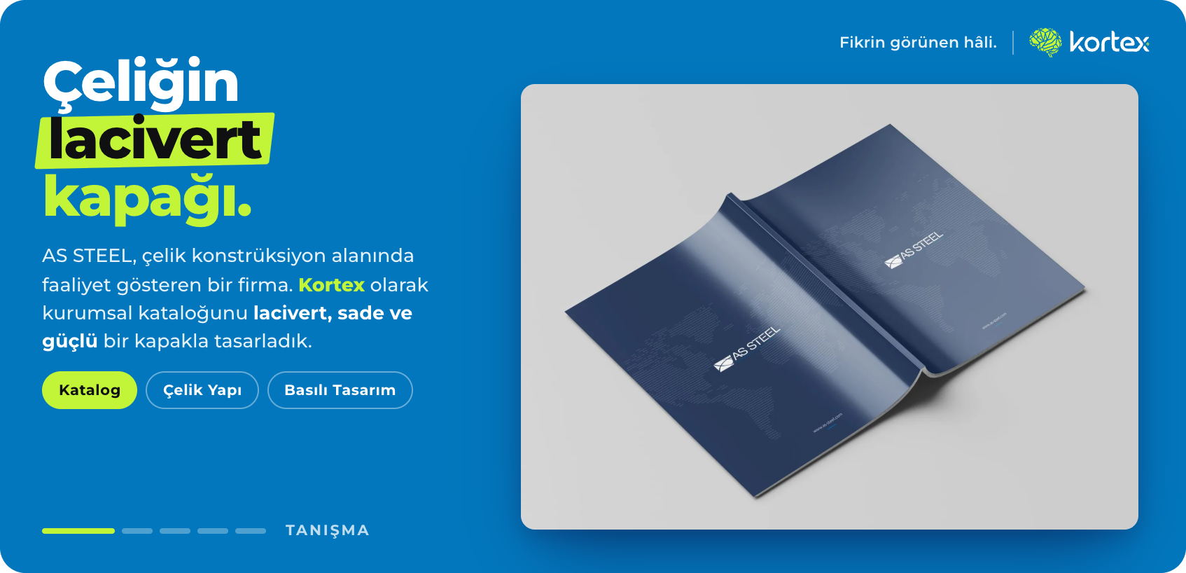 AS STEEL | Çelik Konstrüksiyon Kurumsal Katalog Tasarımı