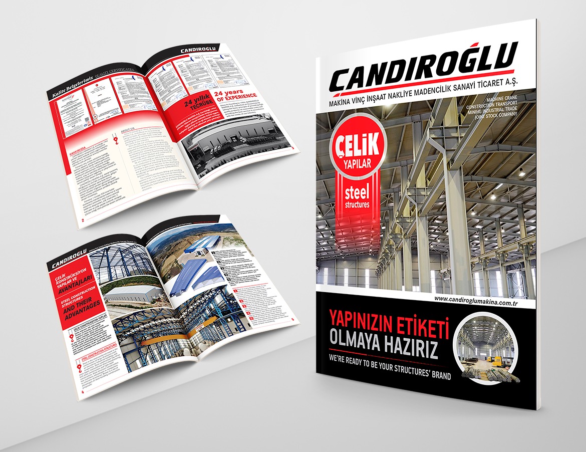 Çandıroğlu makina katalog tasarımı ( çelik konstrüksiyon )