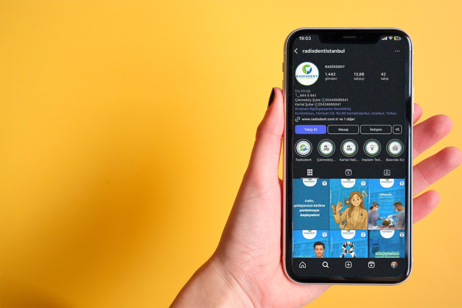 Radixdent Sosyal Medya Yönetimi