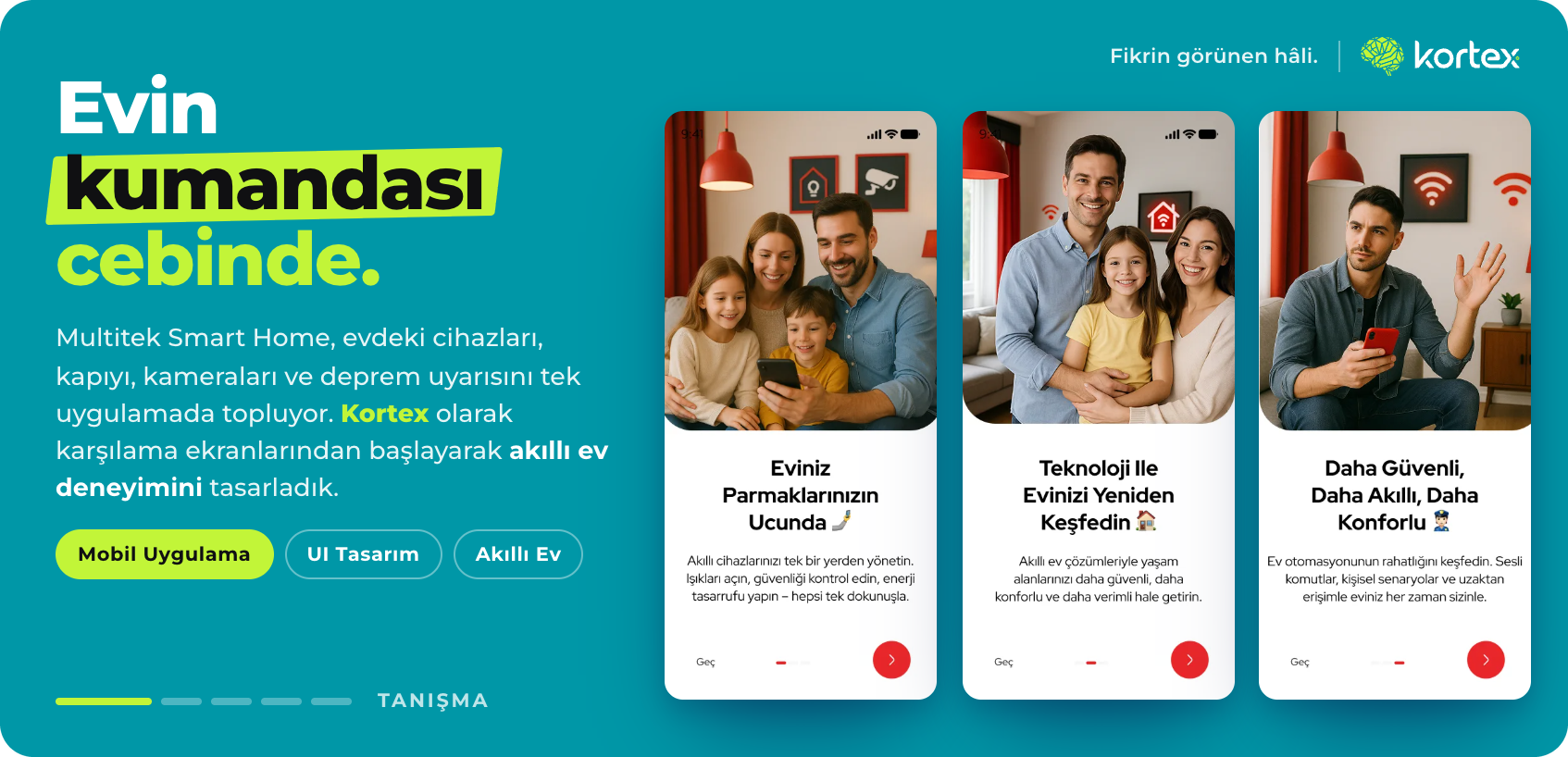 Multitek Smart Home | Akıllı Ev Mobil Uygulaması Tasarımı