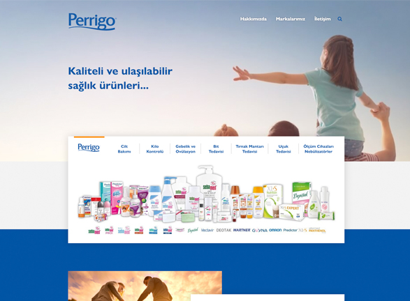 Perrigo Türkiye Web Sitesi