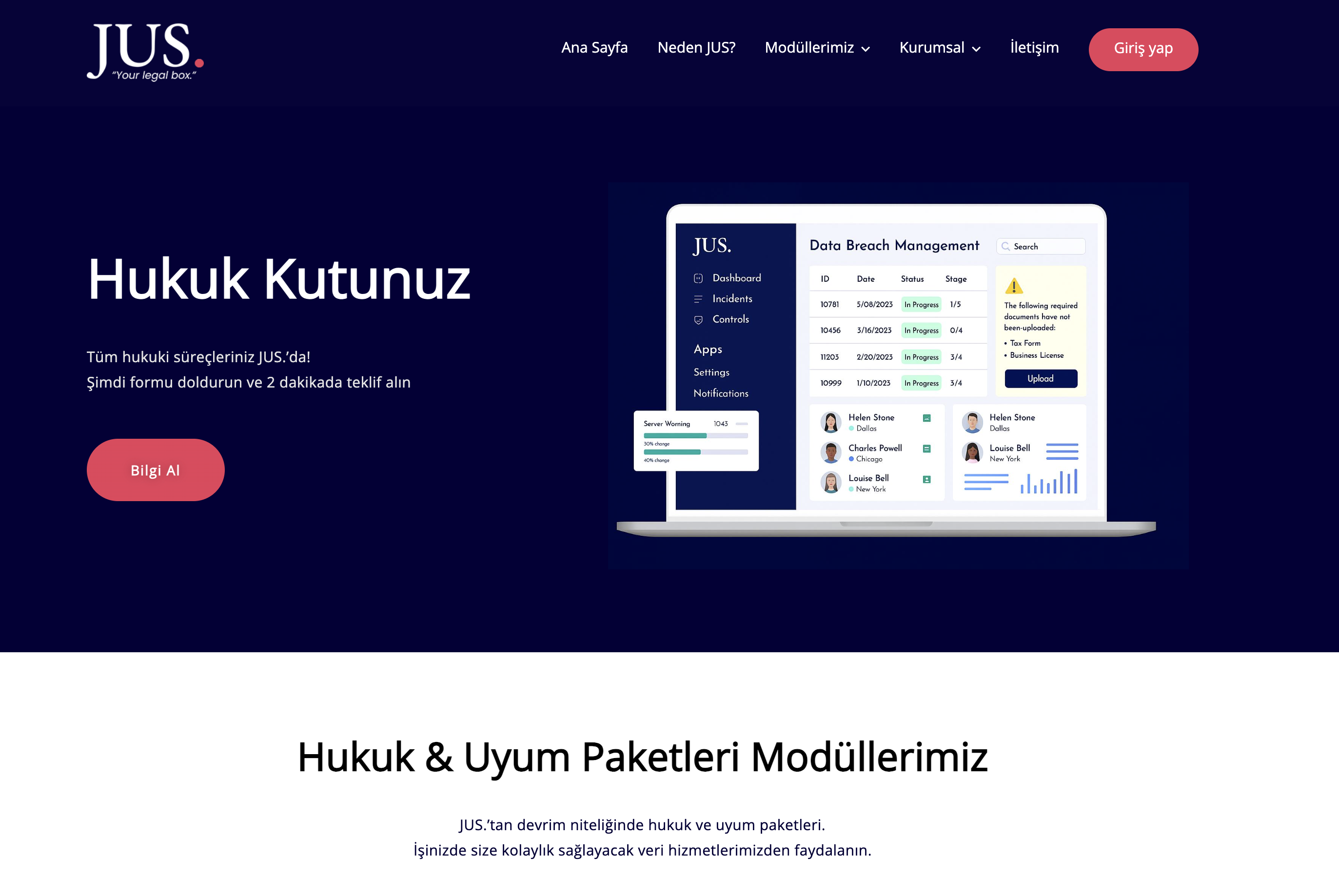 JUS - Hukuk Kutusu Projesi