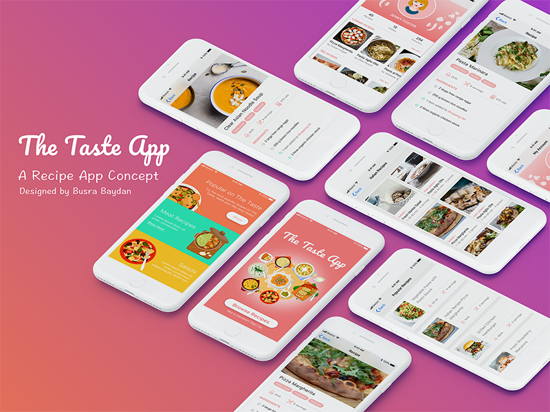Taste App Konsept Uygulama TasarımıTaste App Konsept Uygulama Tasarımıportfolyo