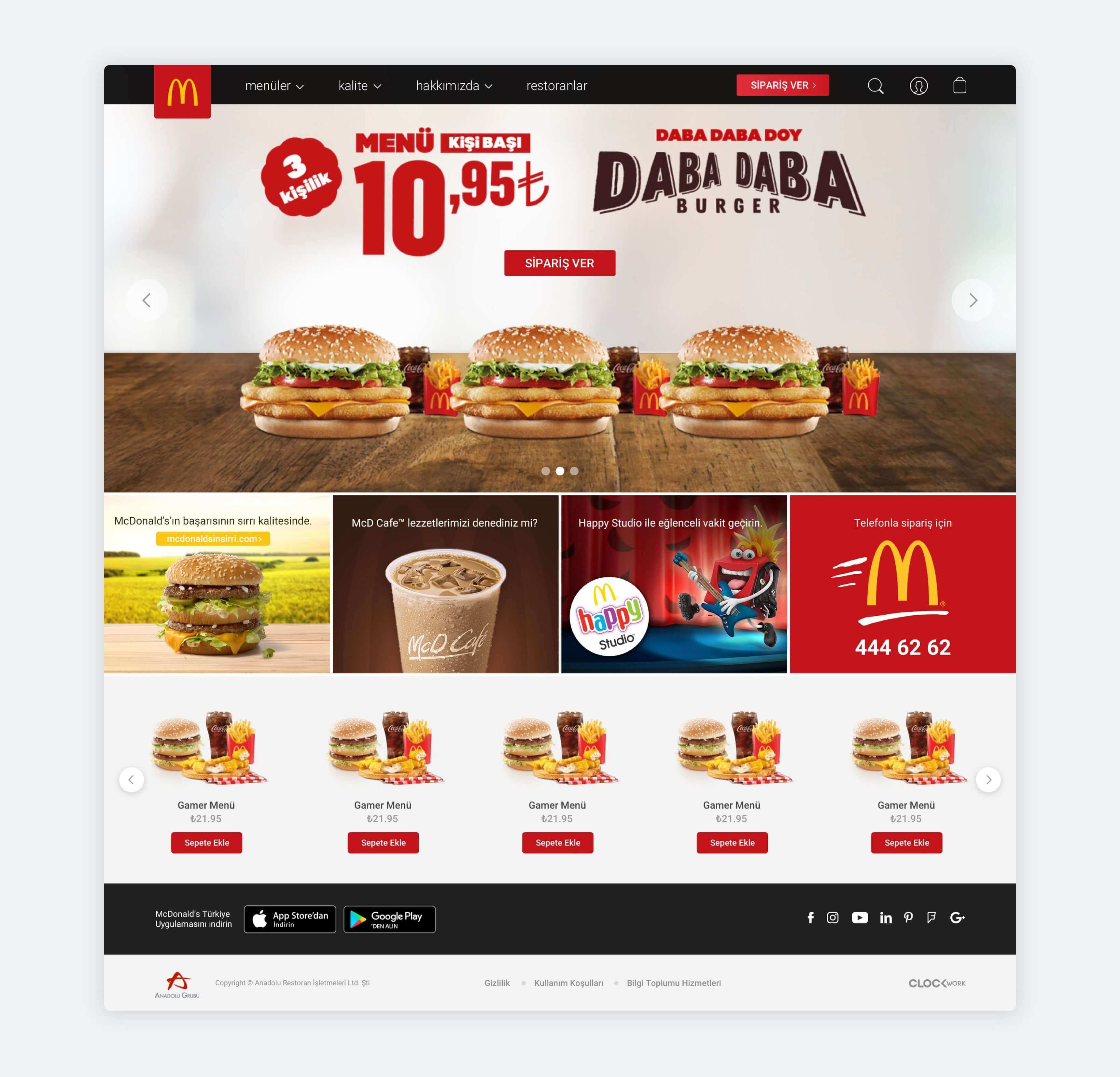 McDonald's Web Sitesi