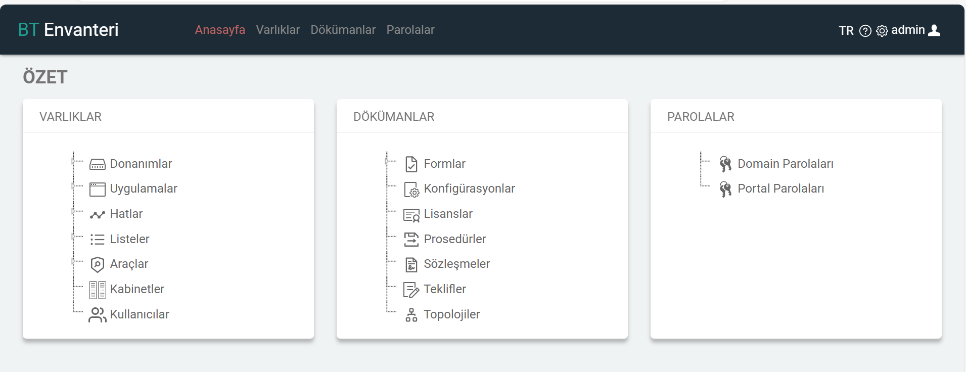 BT Envanteri – IT Varlık ve Yönetim Sistemi