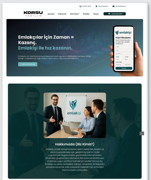 Emlak İşi Mobil + Web