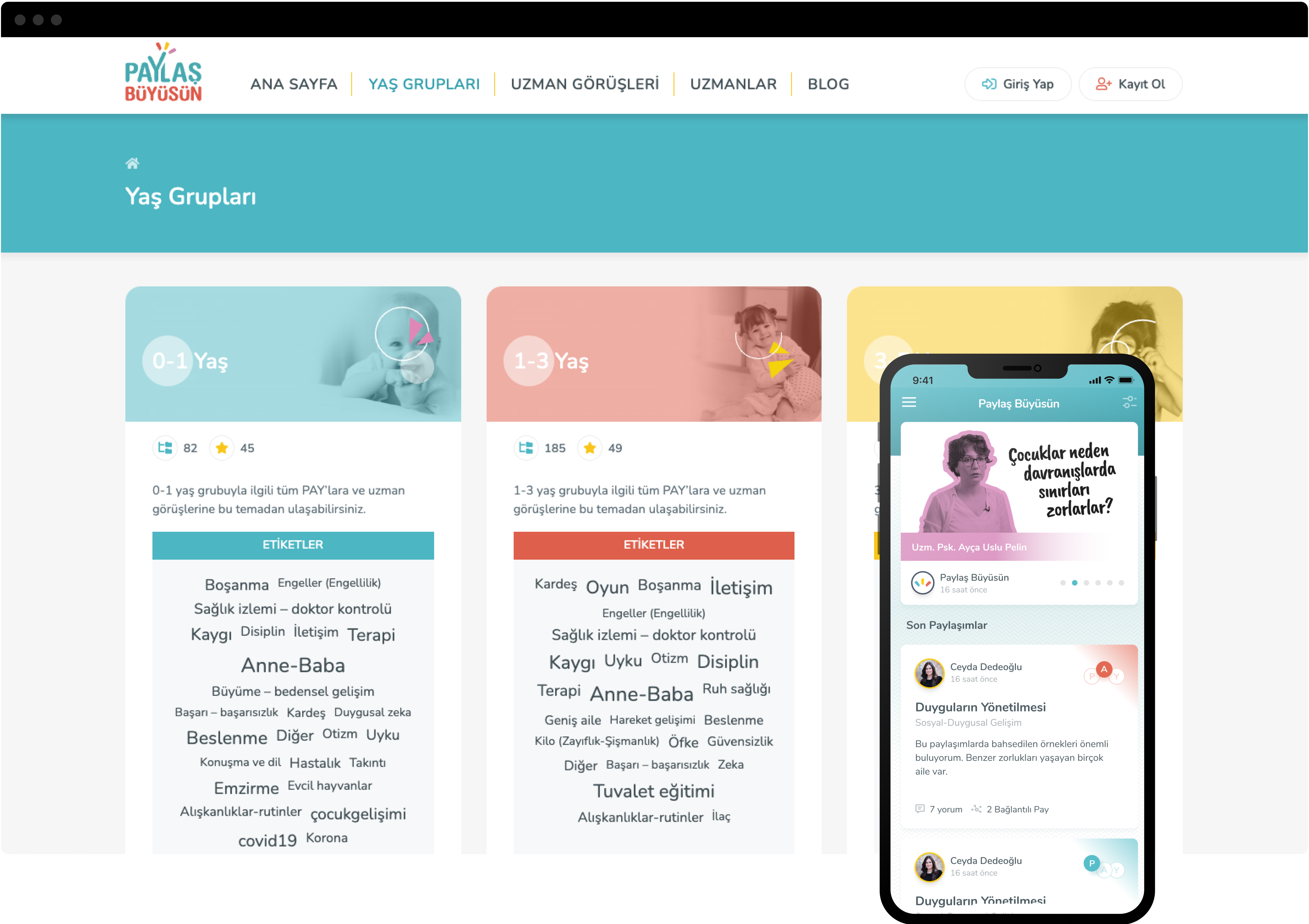 Paylaş Büyüsün Web & Mobile App