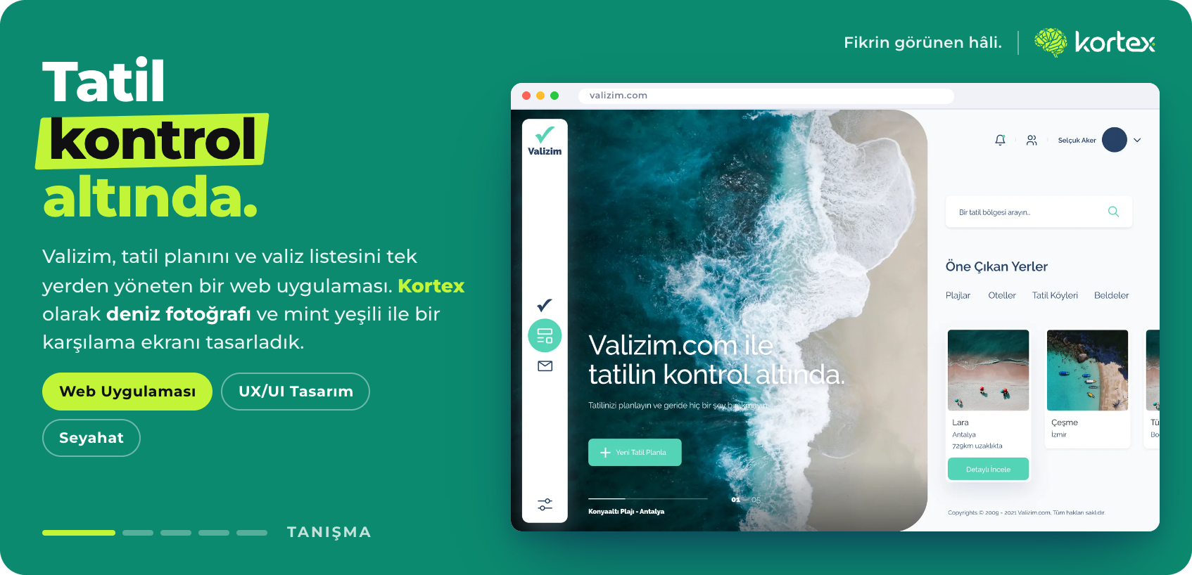 Valizim | Tatil Planlama ve Valiz Listesi Web Uygulaması Tasarımı