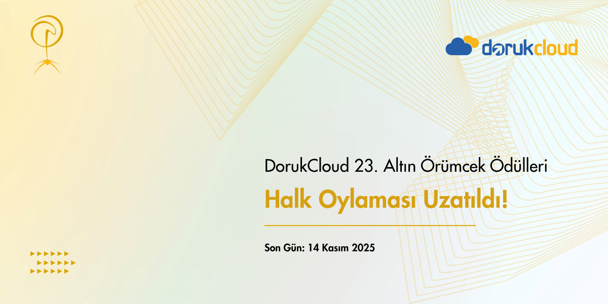 DorukCloud 23. Altın Örümcek Ödülleri’nde Halk Oylaması Uzatıldı!
