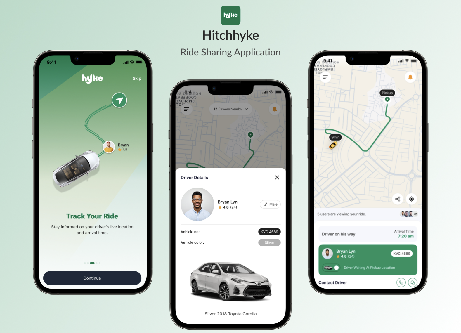 Hitchhyke – Uber Benzeri Araç Paylaşım Platformu