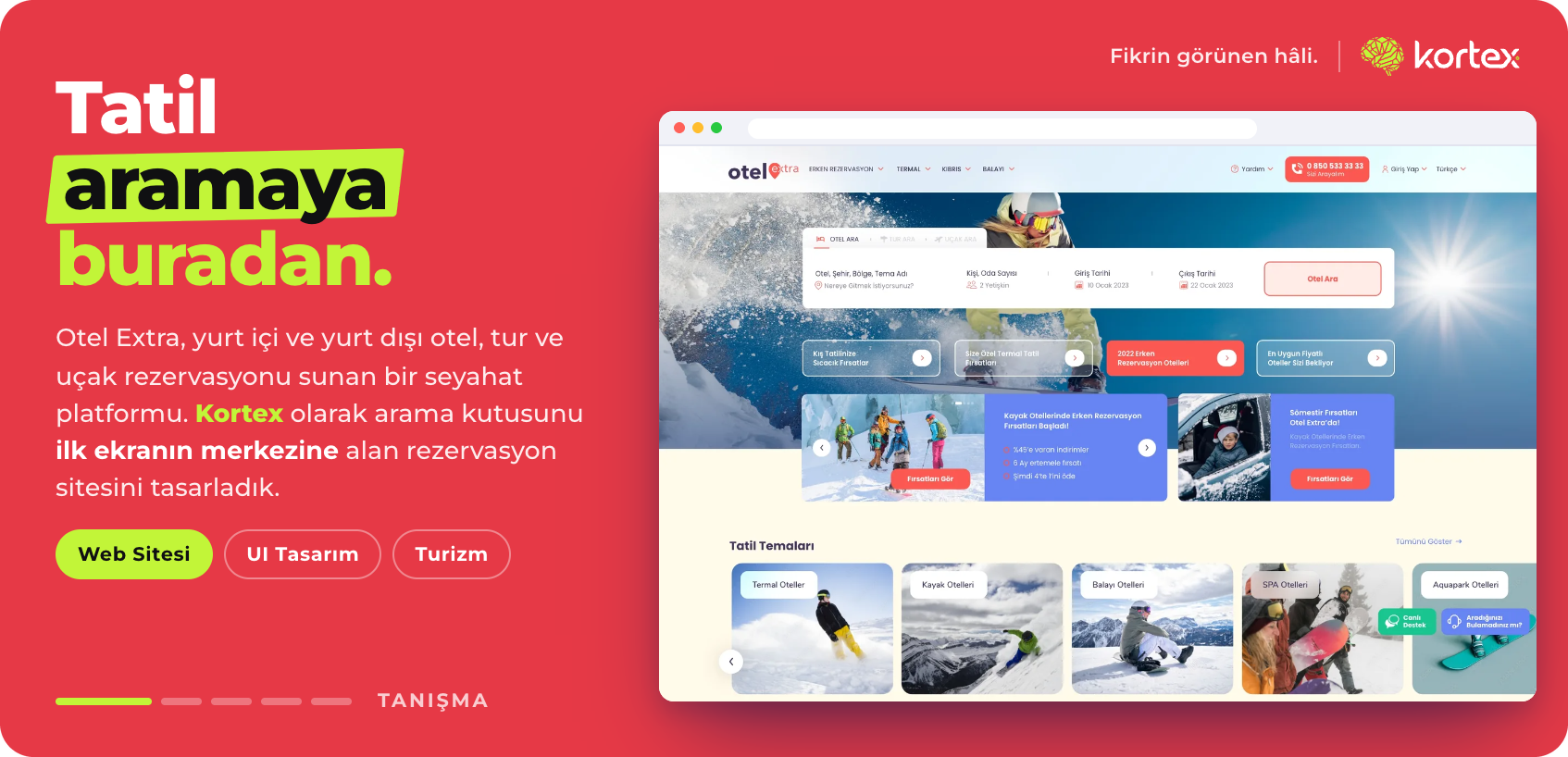 Otel Extra | Otel ve Tatil Rezervasyon Platformu Web Sitesi Tasarımı