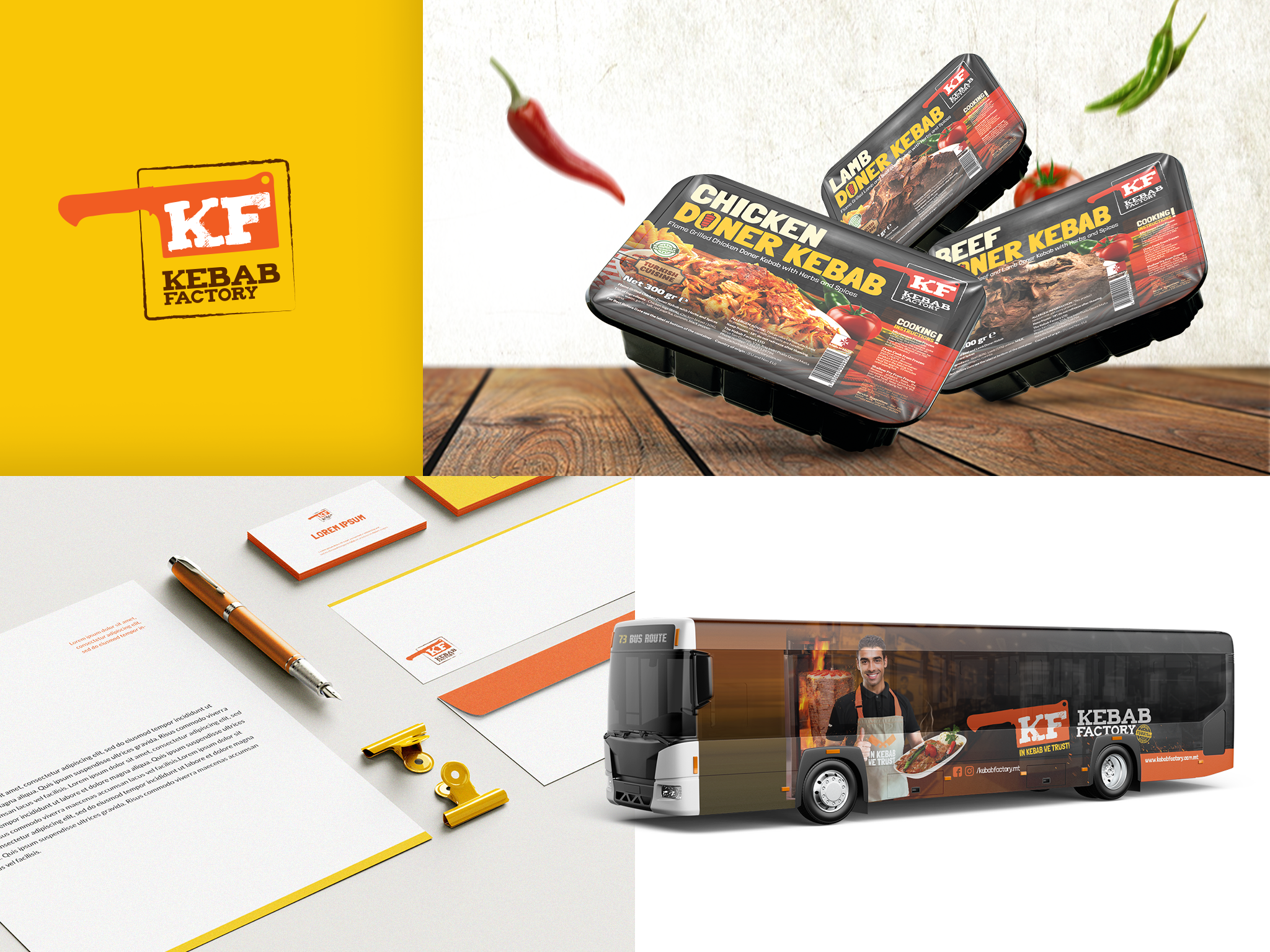 Kebab Factory Marka Kimliği, Sosyal Medya Yönetimi, Web Sitesi