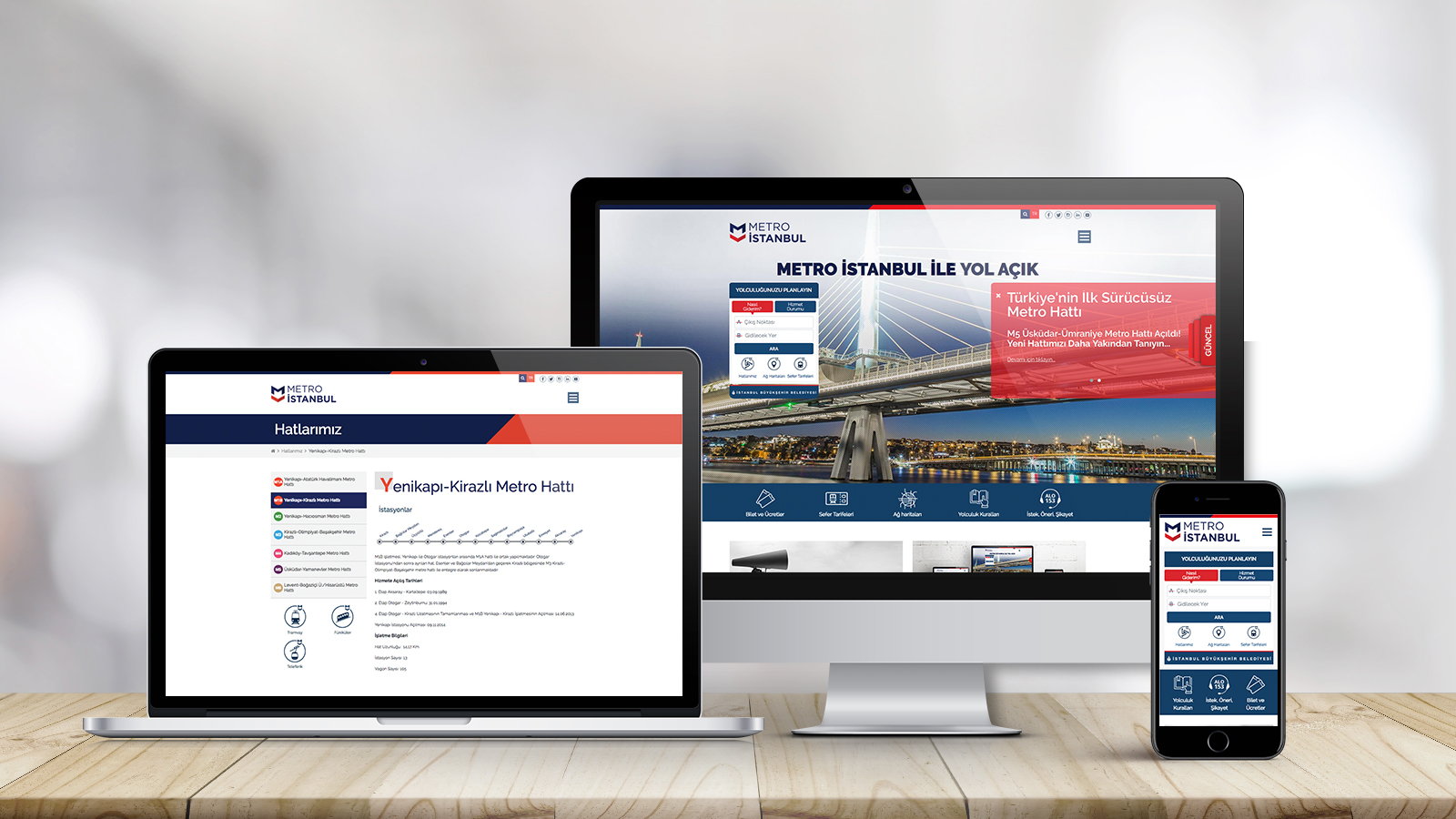 Metro İstanbul Web Sitesi