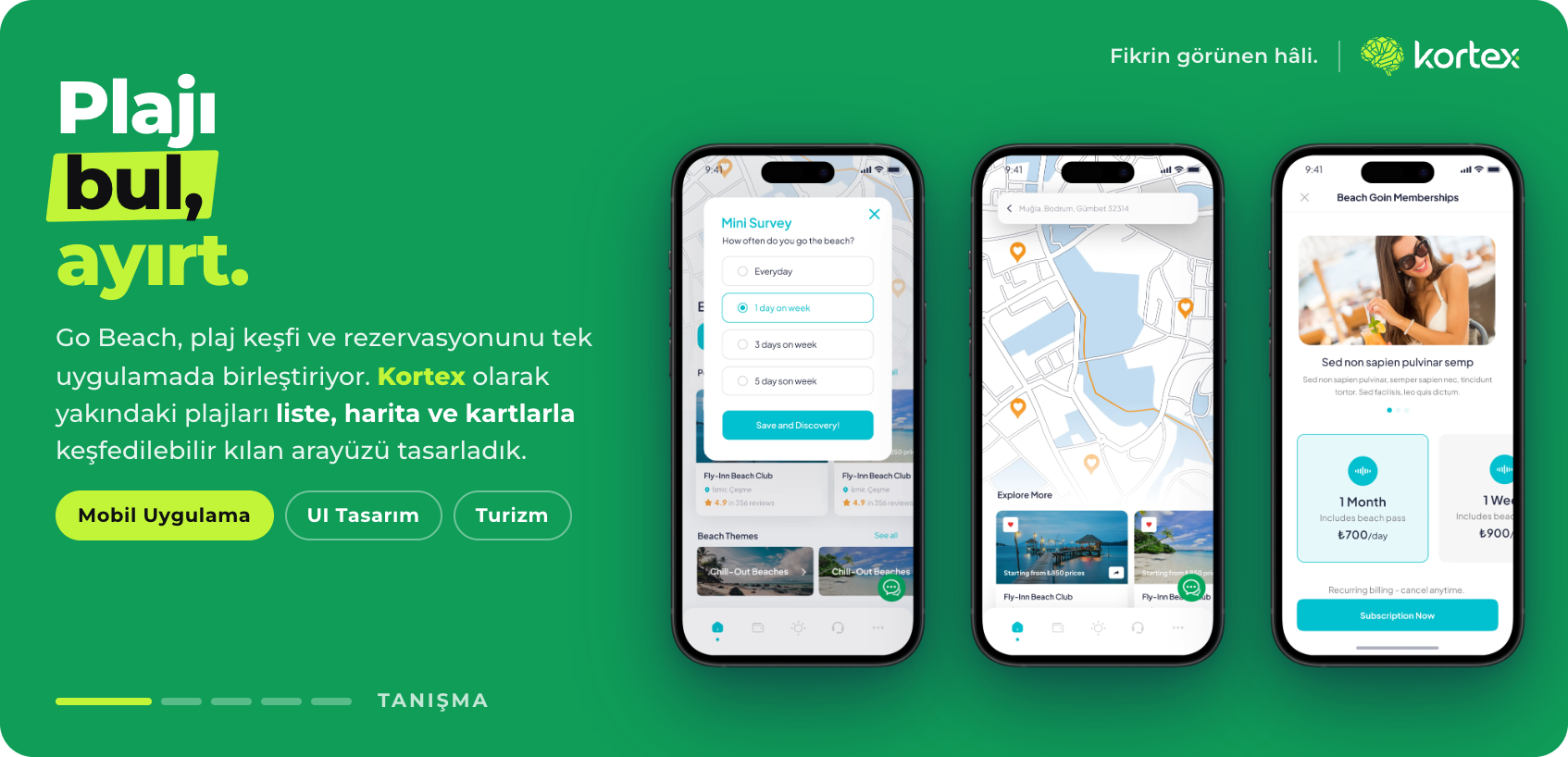 Go Beach | Plaj Keşfi ve Rezervasyon Mobil Uygulaması Tasarımı