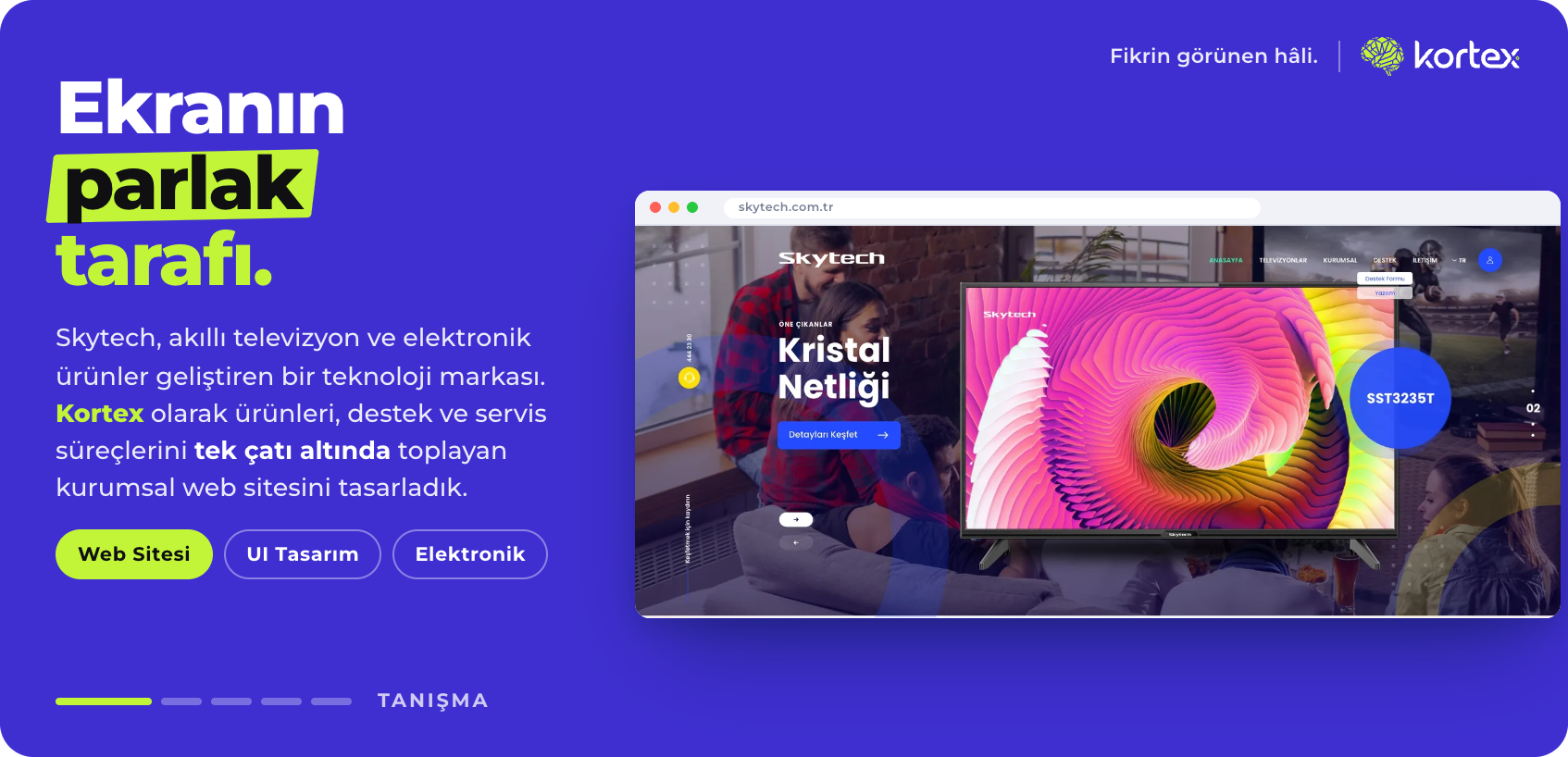 Skytech | Elektronik Markası Kurumsal Web Sitesi Tasarımı