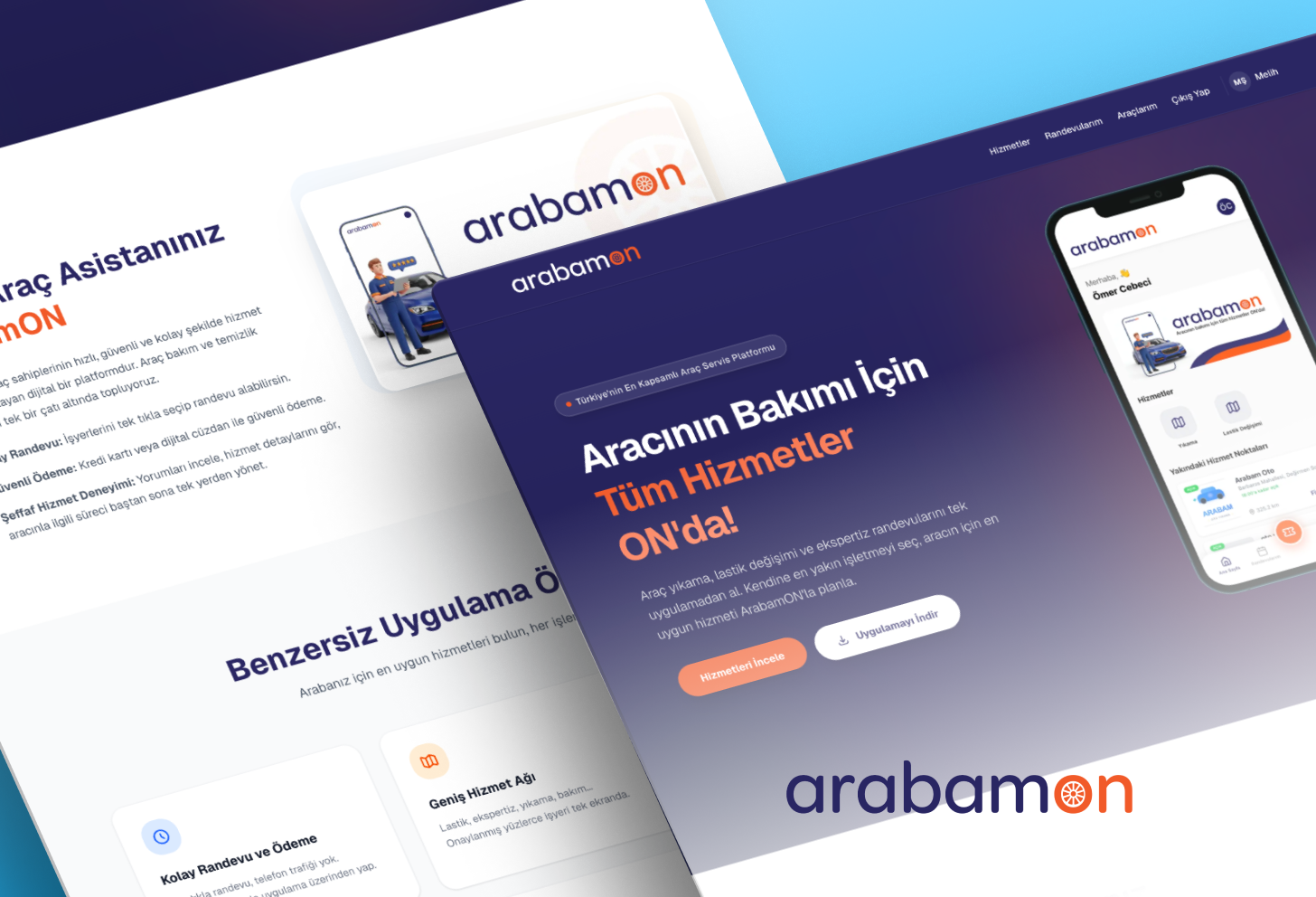 Arabamon Mobil Uygulama ve Admin Paneli Geliştirme