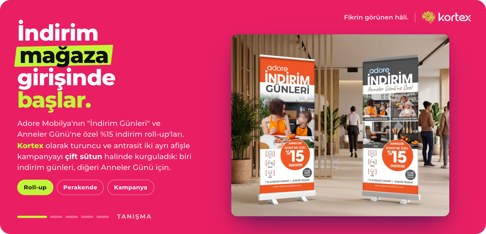Roll-up Tasarımları | Perakende ve Etkinlik Serisi