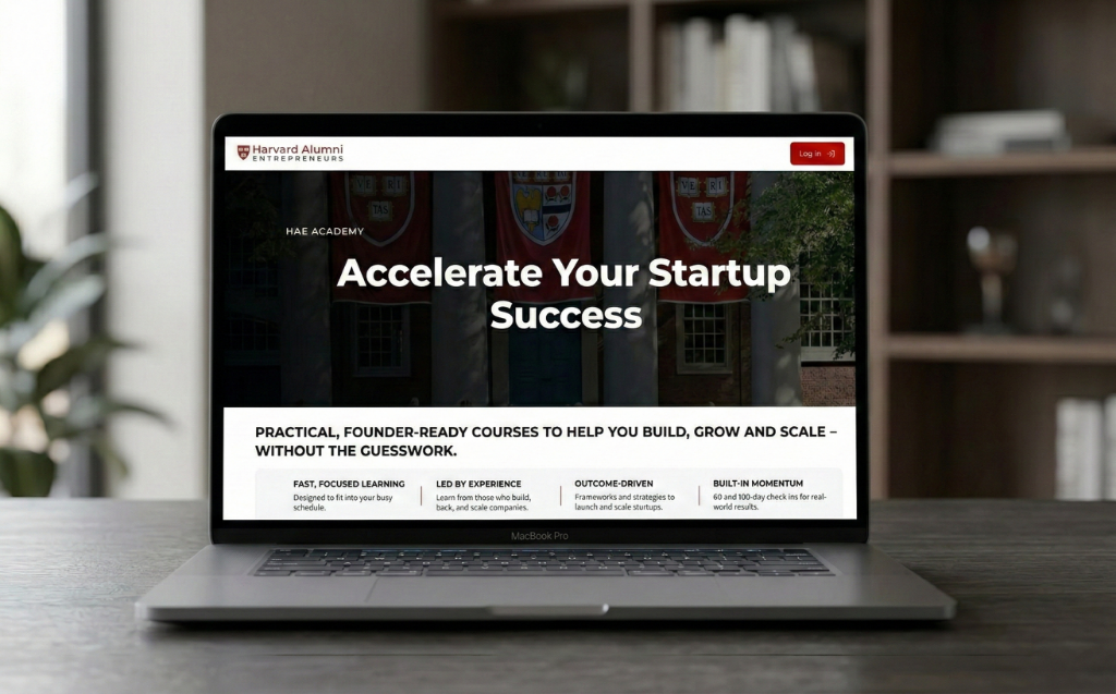HAE Academy | Harvard Mezunları Girişimciler İçin LMS Platformu
