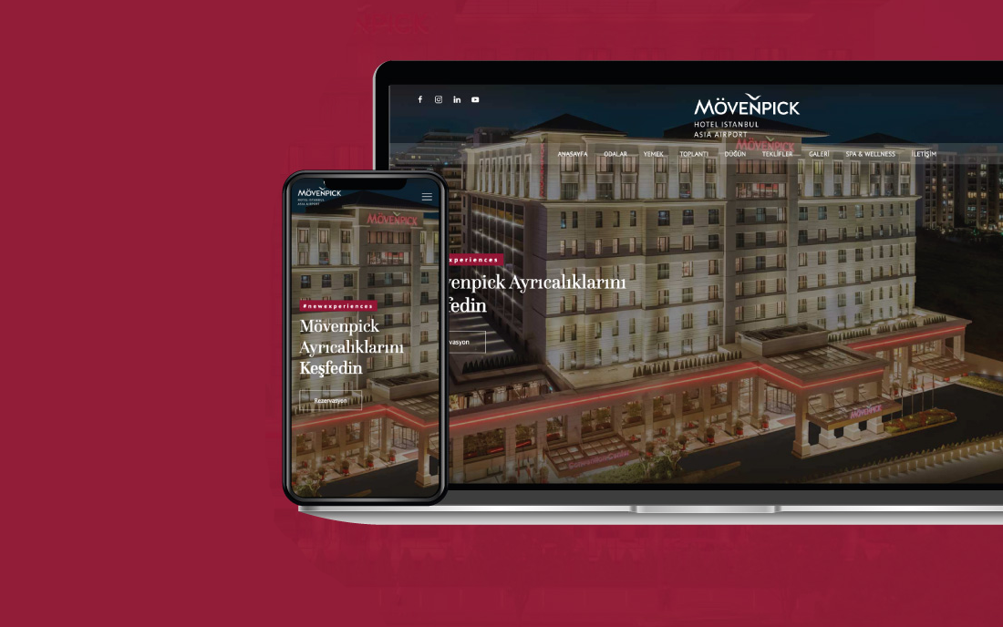 Movenpick istanbul web sitesi tasarımı