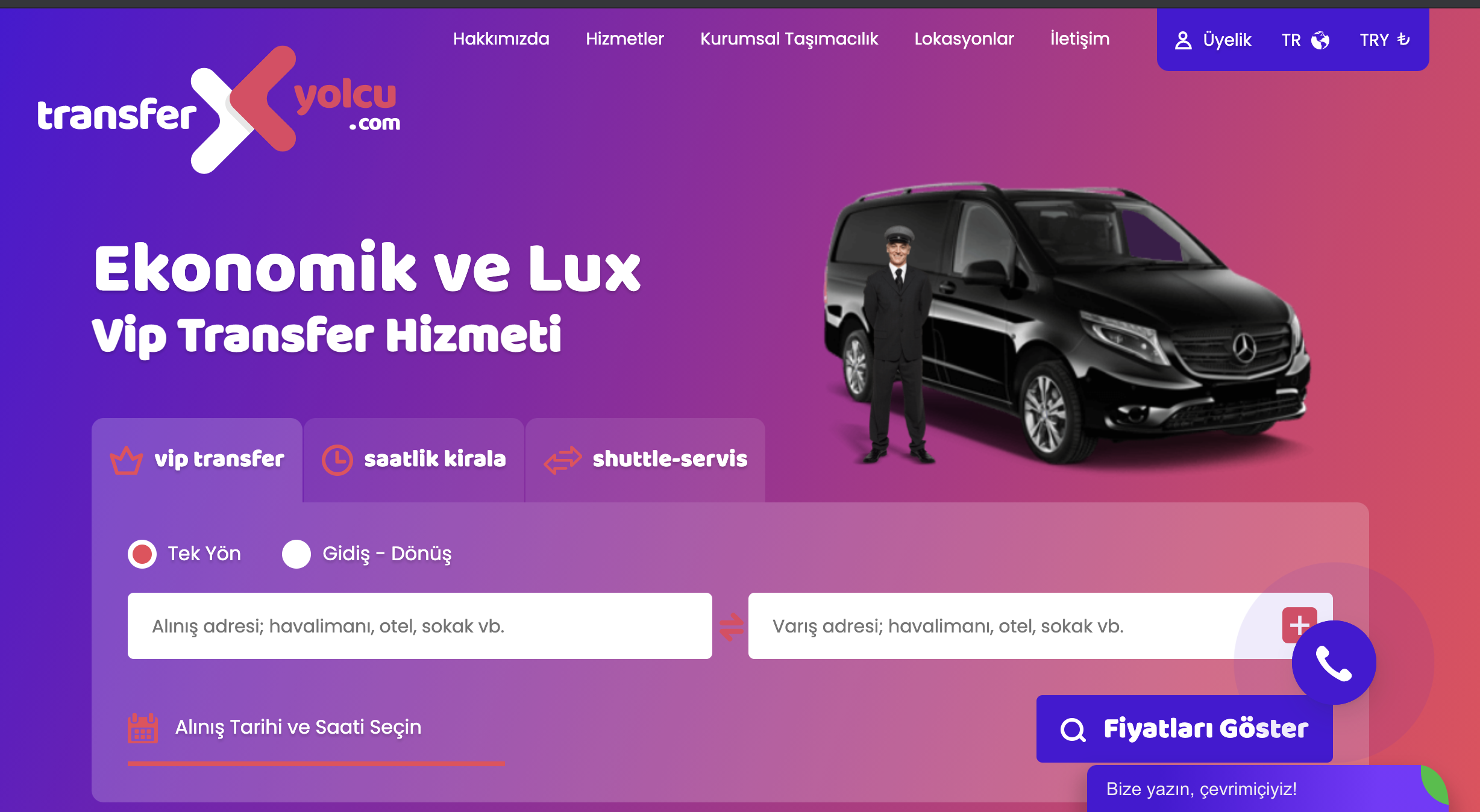 Yolcu Transfer Maliyet Hesaplama Yazılımı