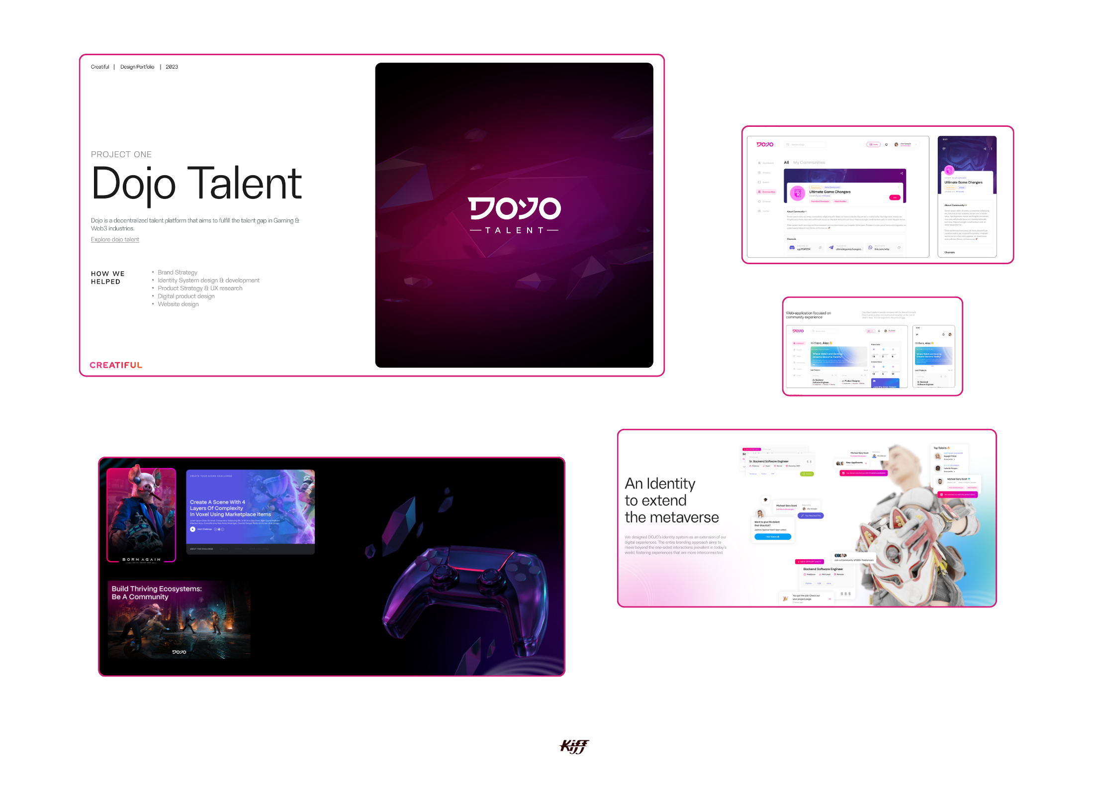 Dojo Talent | UI/UX + Product & Brand Identity Design