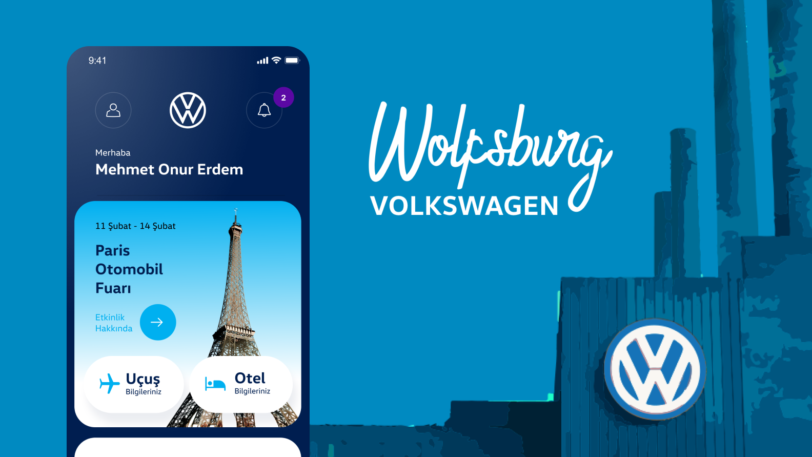 Volkswagen Etkinlik Deneyimi Mobil Uygulaması
