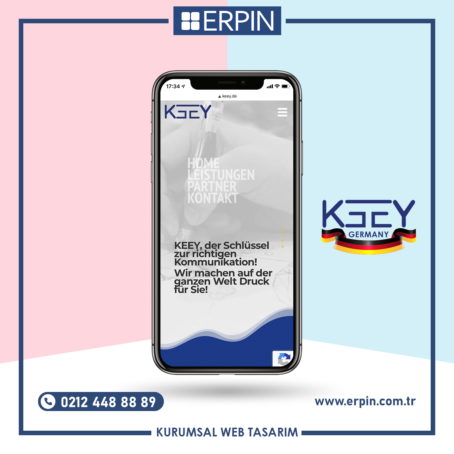 Keey: Web Tasarım ve Logo Çalışması