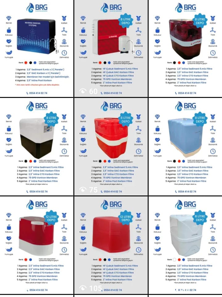 BRG Arıtma – Kurumsal Sosyal Medya İçerik Üretimi ve Marka Görünürlüğü