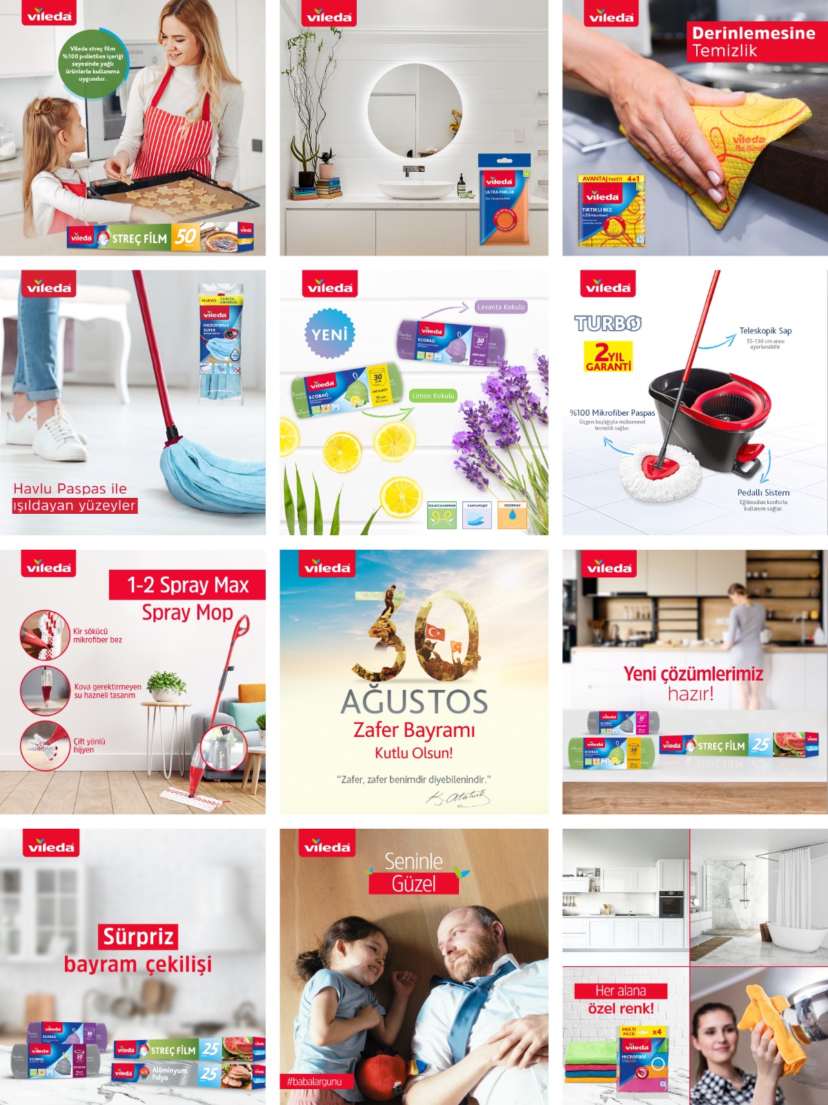 Vileda Türkiye Sosyal Medya Yönetimi